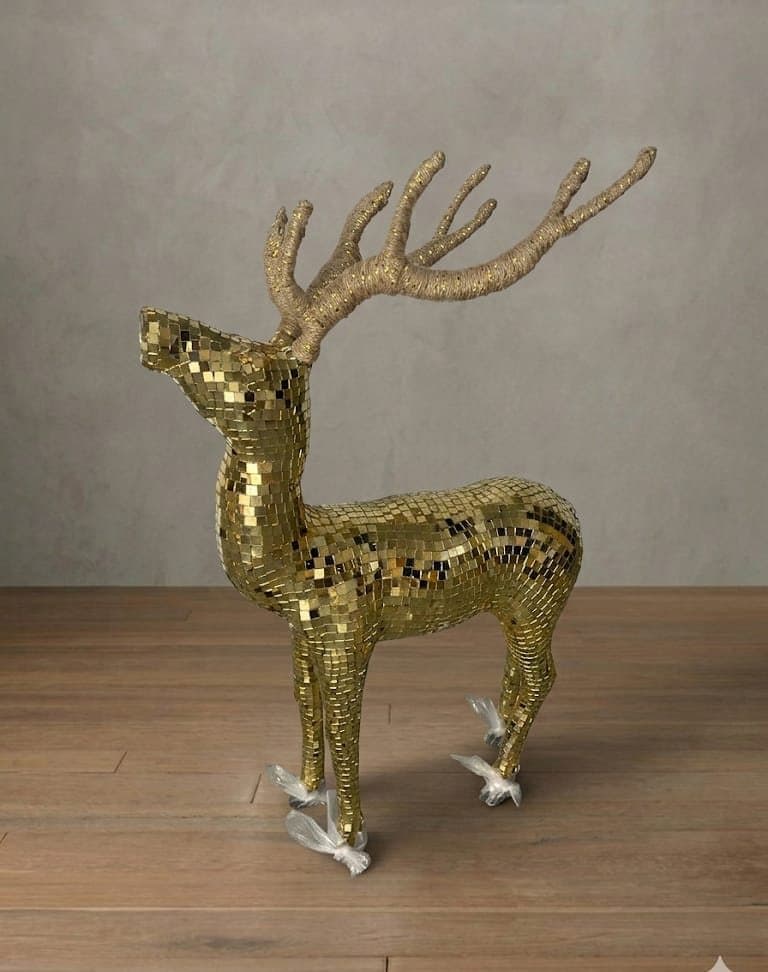 Gold Mirror Reindeer Small, style SH-23-26