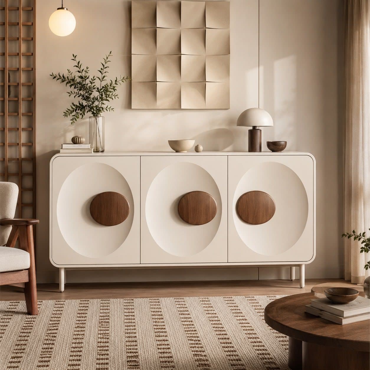 Oval Relief Sideboard