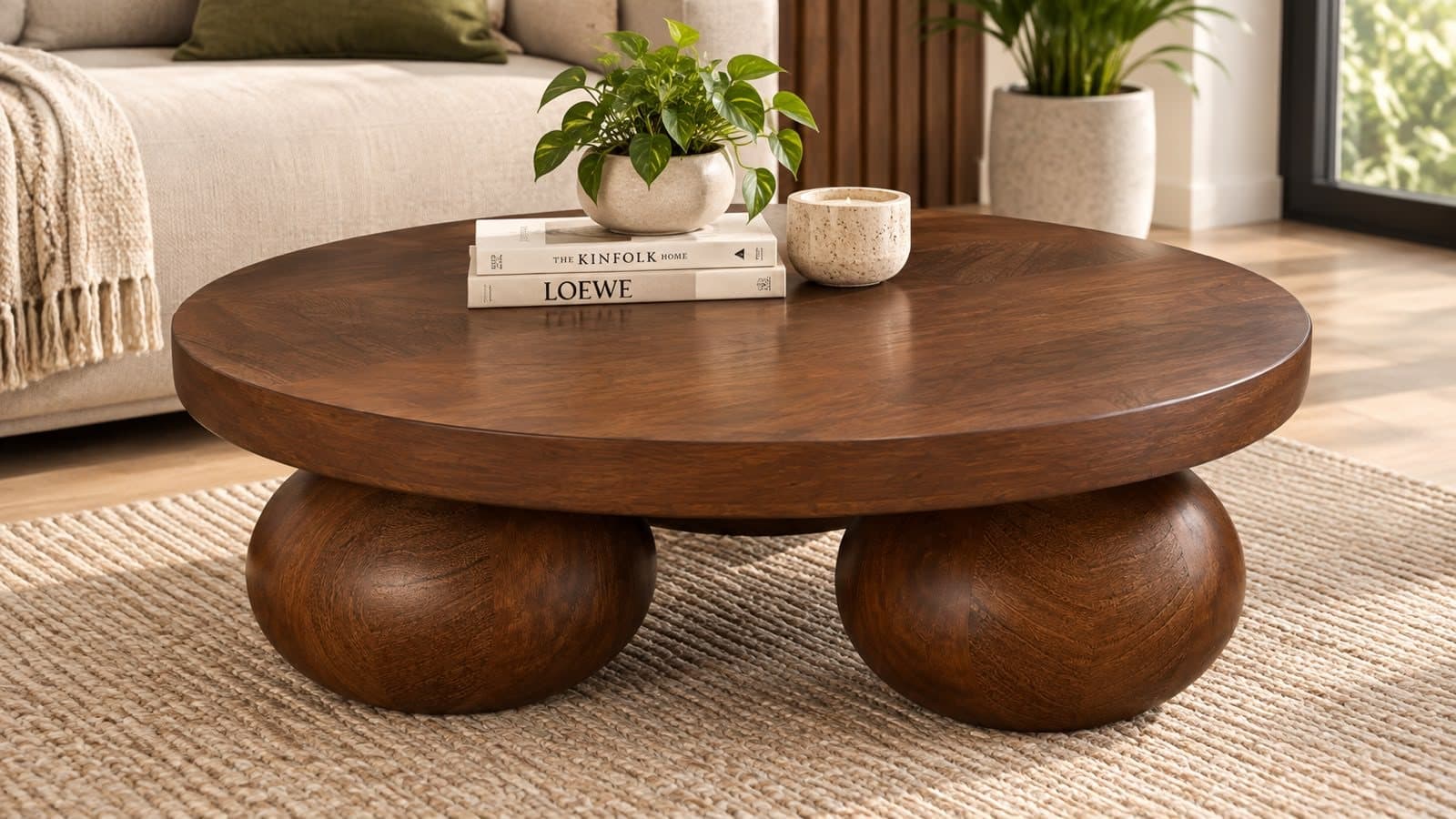 Sphere-Base Coffee Table