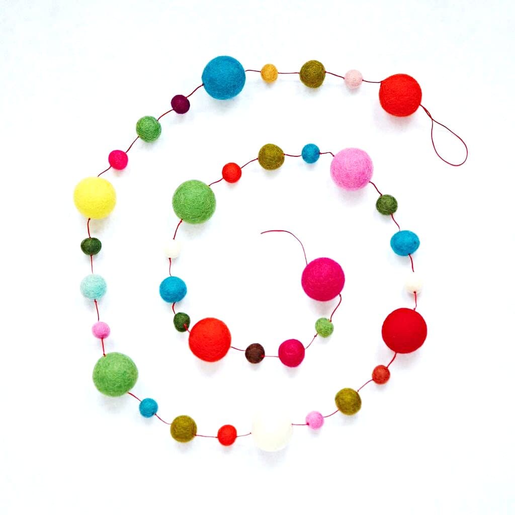 6ft Boiled Wool Garland, style SH-09-26