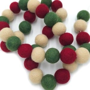 6ft Boiled Wool Garland, style SH-15-26
