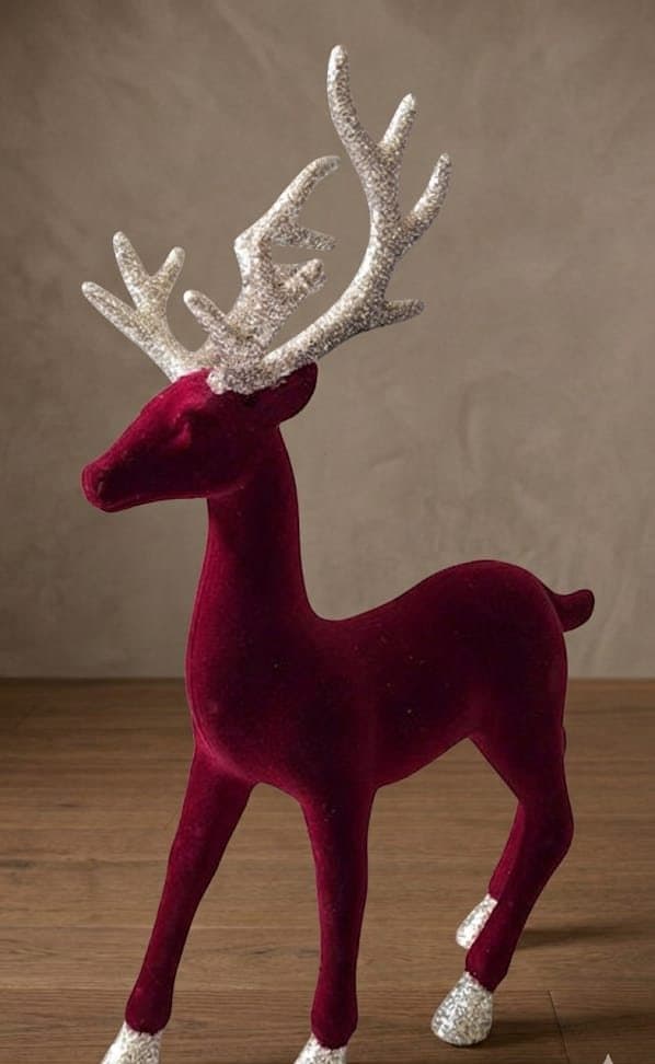 Burgundy Reindeer Small, style SH-26-26